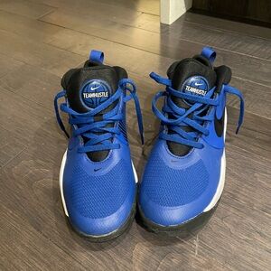 Nike Team Hustle Blue & Black Basketball Shoes